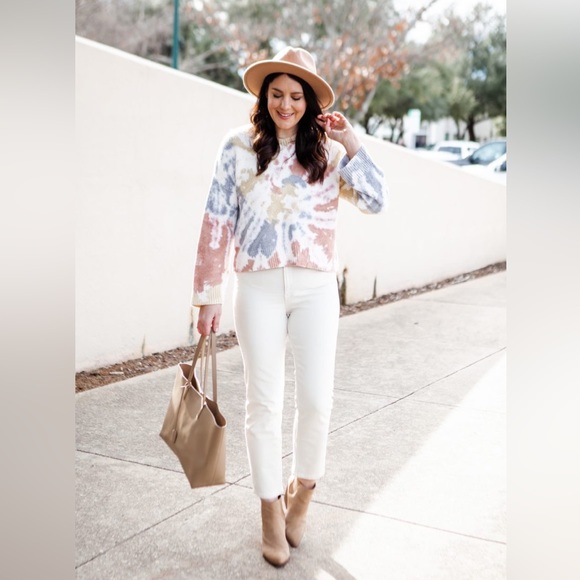 NWT! Madewell Tie Dye Sweater, Size M - Picture 4 of 9